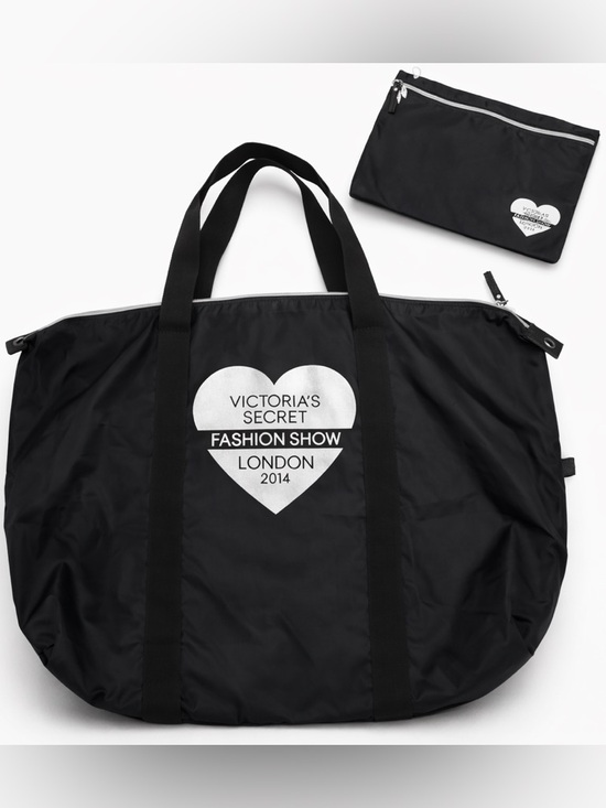 Victoria's Secret Handbags - VICTORIA’S SECRET Fashion Show London 2014 Limited Edition Tote Bag /Pouch Black